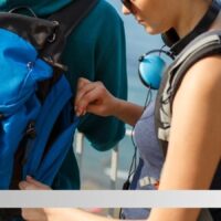 how to get zipper unstuck from fabric on backpack