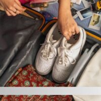 how to pack shoes in a backpack
