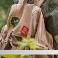 how to sew a patch on a backpack