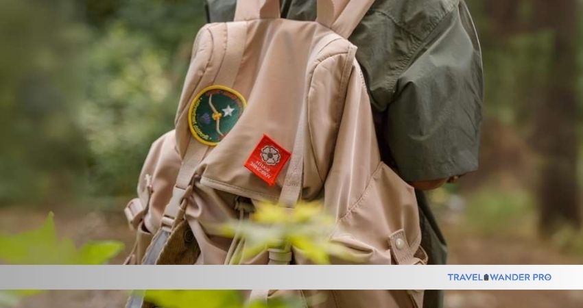 how to sew a patch on a backpack