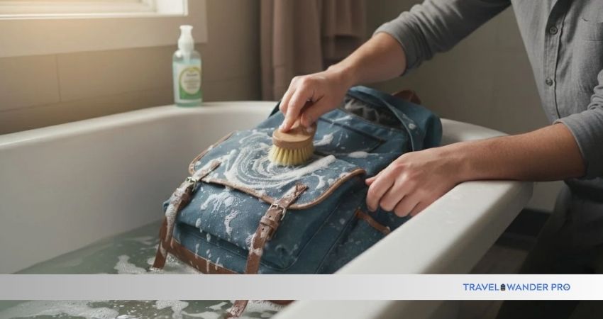 how to wash under armour backpack