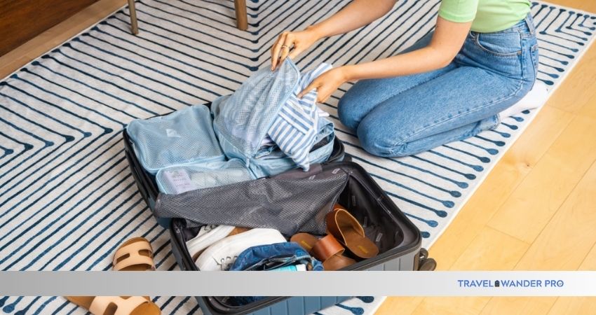 how to organize small items while traveling