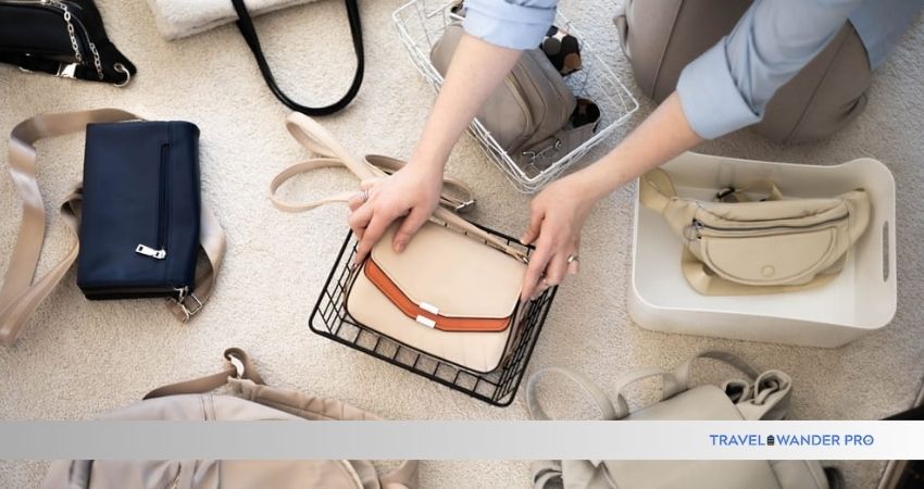 how to store specialty bags properly