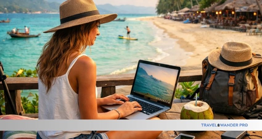 how to travel as a digital nomad efficiently