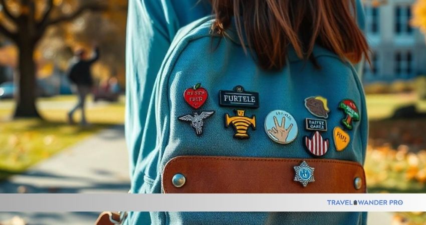how to put pins on backpack without ruining it
